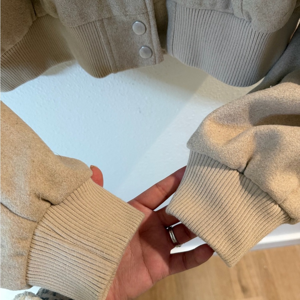 Blu Pepper Camel Bomber Jacket - image 2